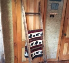 Rustic Blanket Ladder Rack