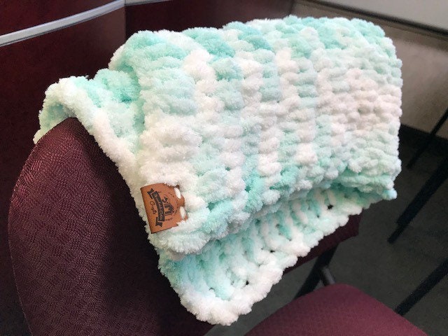 Cozy Cabin Pastel Doll Blanket / Fluffy Lovey