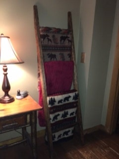 Rustic Blanket Ladder Rack