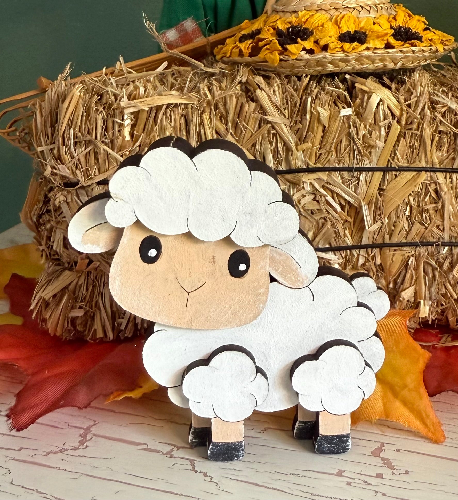 Sheep DIY Pop-Out Wooden Paint Kit