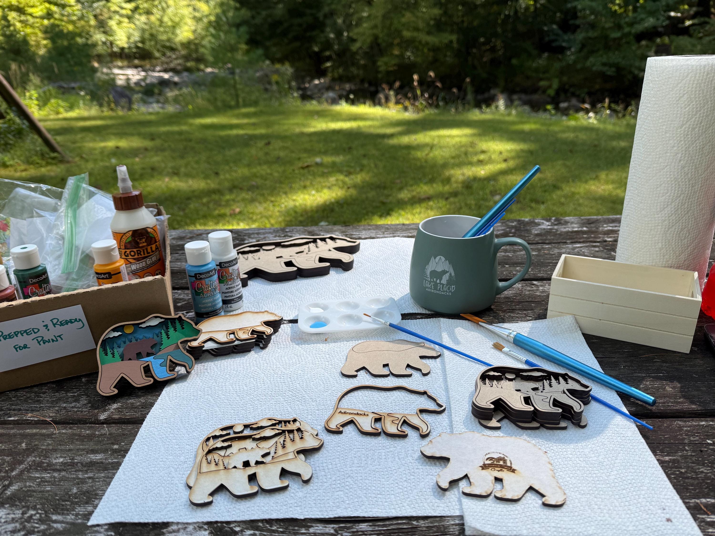 Layered Bear Shelf Sitter Magnet