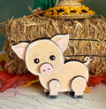 Pig DIY Pop-Out Wooden Paint Kit