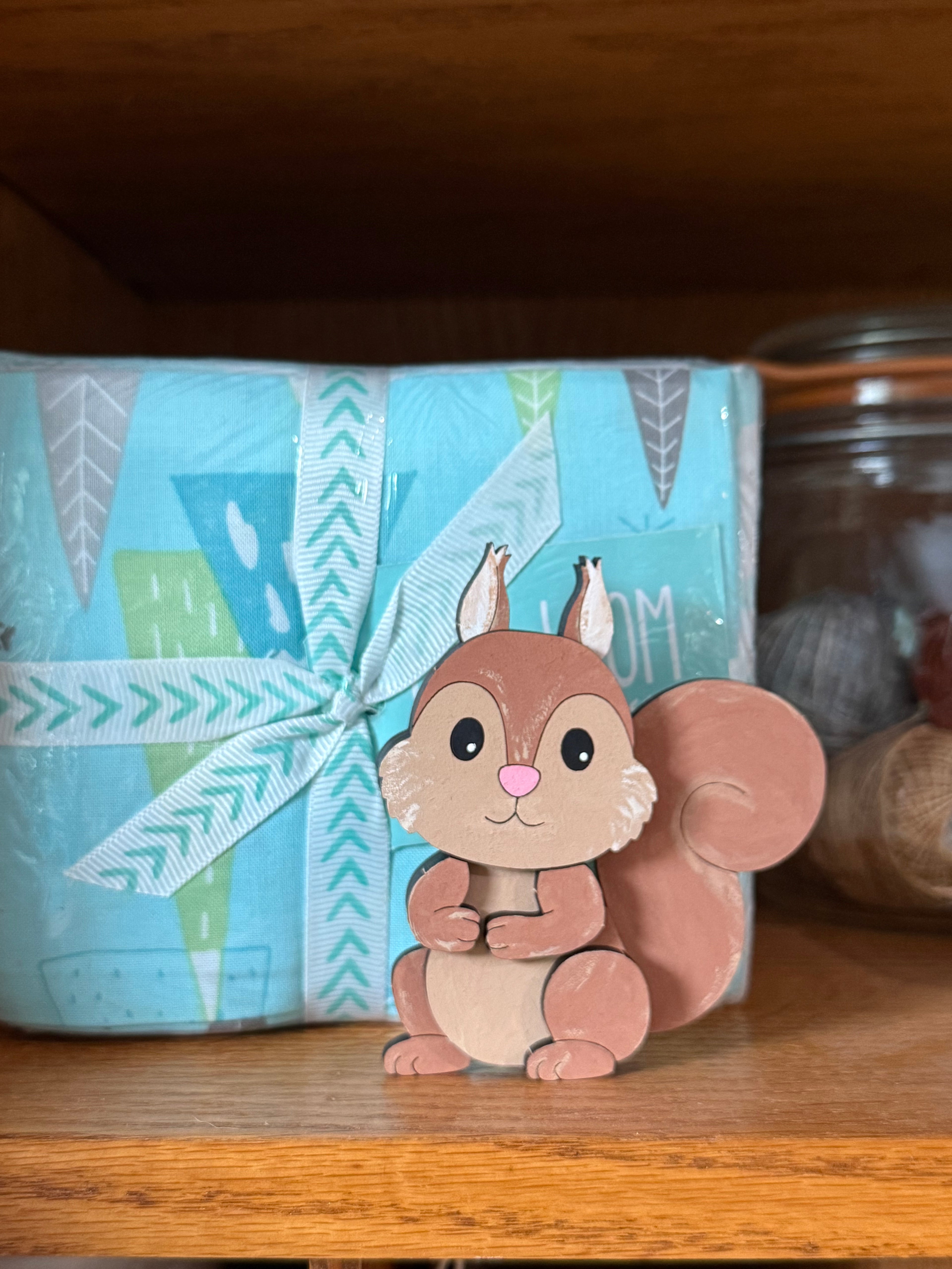 Squirrel DIY Pop-Out Wooden Paint Kit