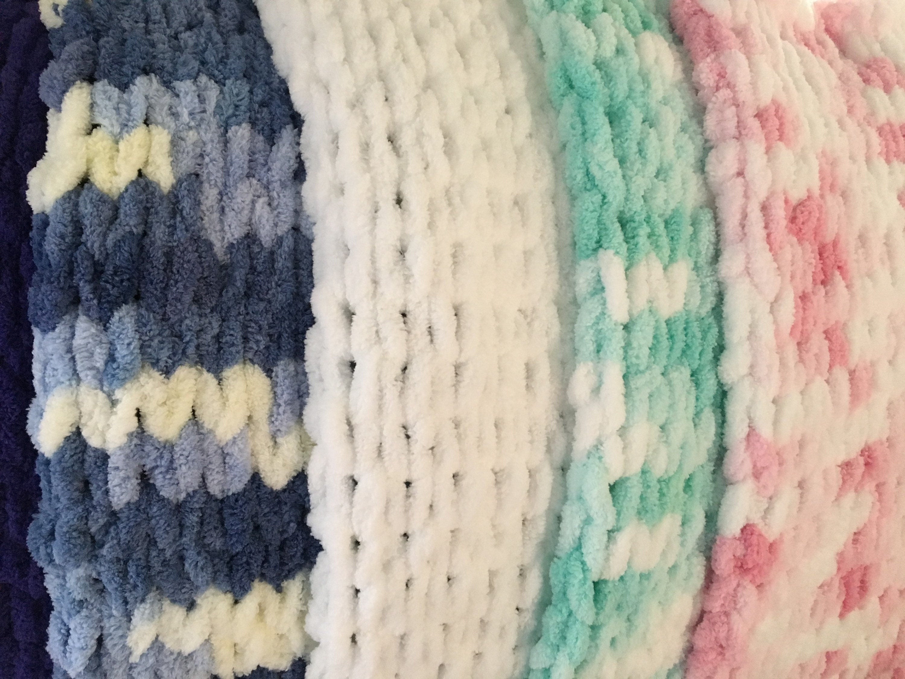 Cozy Cabin Pastel Doll Blanket / Fluffy Lovey