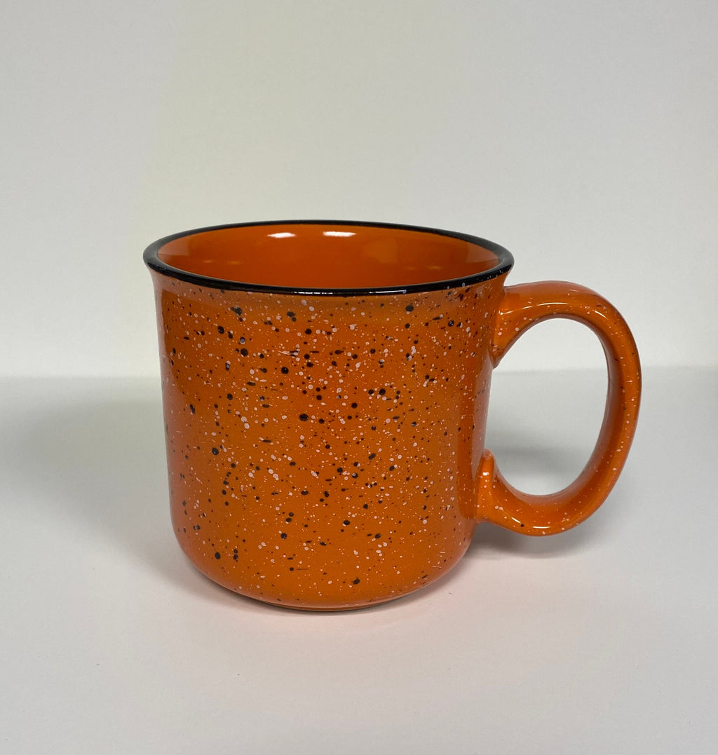 Dear Fall Ceramic Campfire Mug / Fall Is My Favorite Ceramic Mug / Speckled Ceramic Camp Mug